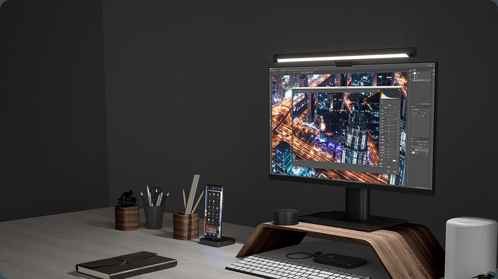 Xiaomi Computer Monitor Light Bar – Adjustable LED Desk Lamp with Smart Dimming & Eye Protection 