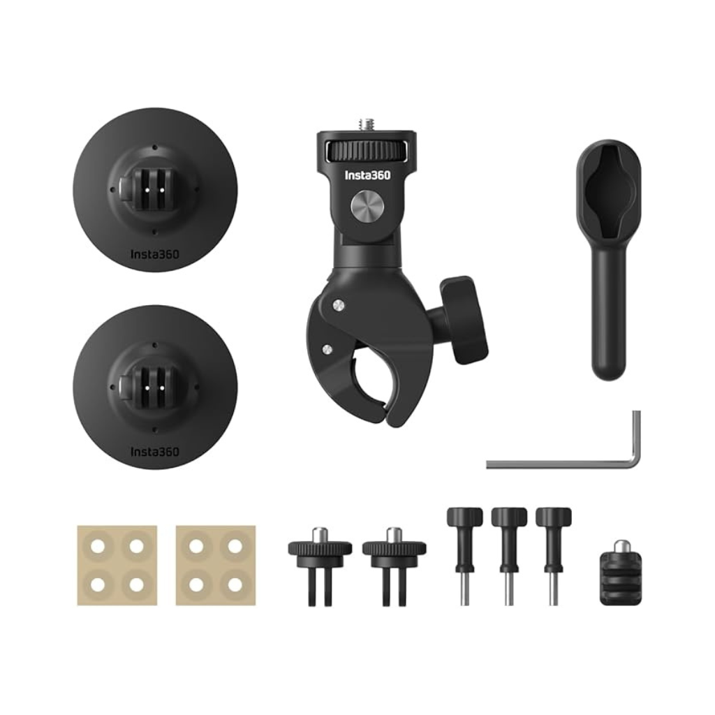 Insta360 Motorcycle Kit - Capture Dynamic Riding Footage with Secure, Vibration-Dampening Mounts