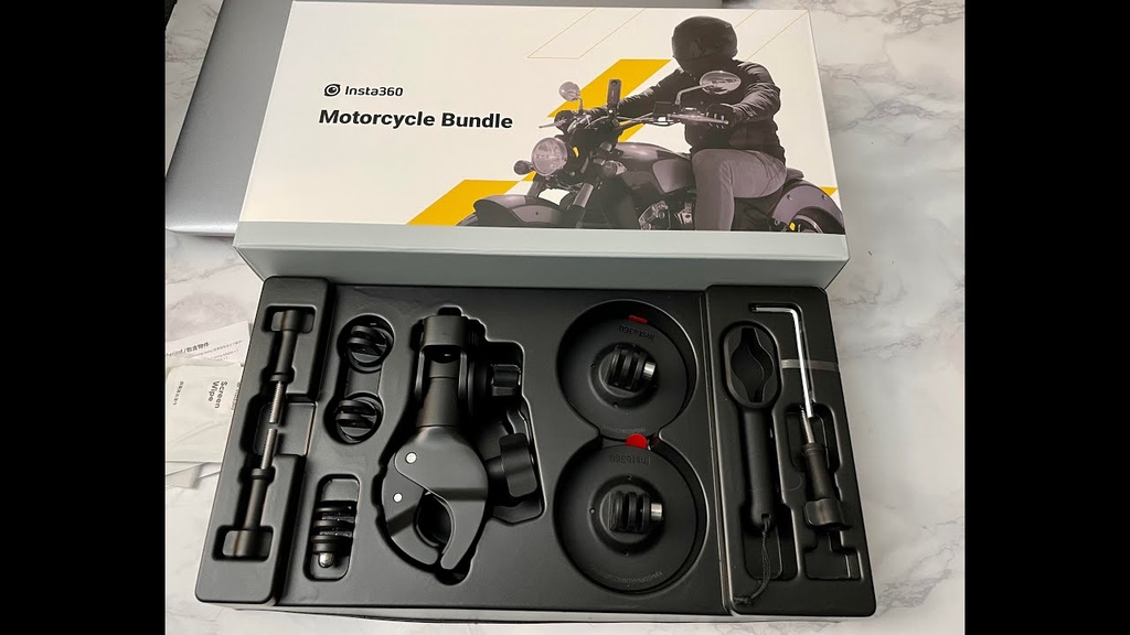 Insta360 Motorcycle Kit - Capture Dynamic Riding Footage with Secure, Vibration-Dampening Mounts