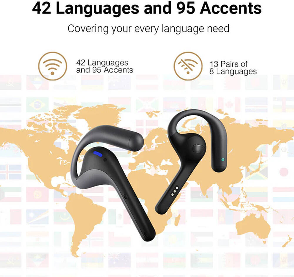 Timekettle W4 Pro AI Interpreter Earbuds (Grey) - Real-Time Translator Device for Calls, Videos, and Face-to-Face Conversations