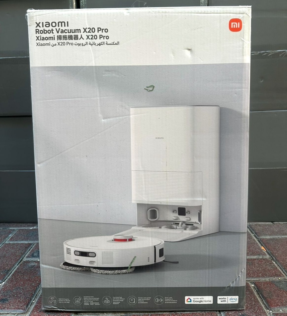 Xiaomi Robot Vacuum X20 Pro - AI-Powered Laser Navigation, 8,000Pa Suction, Auto Mop Lift & Self-Empty Station