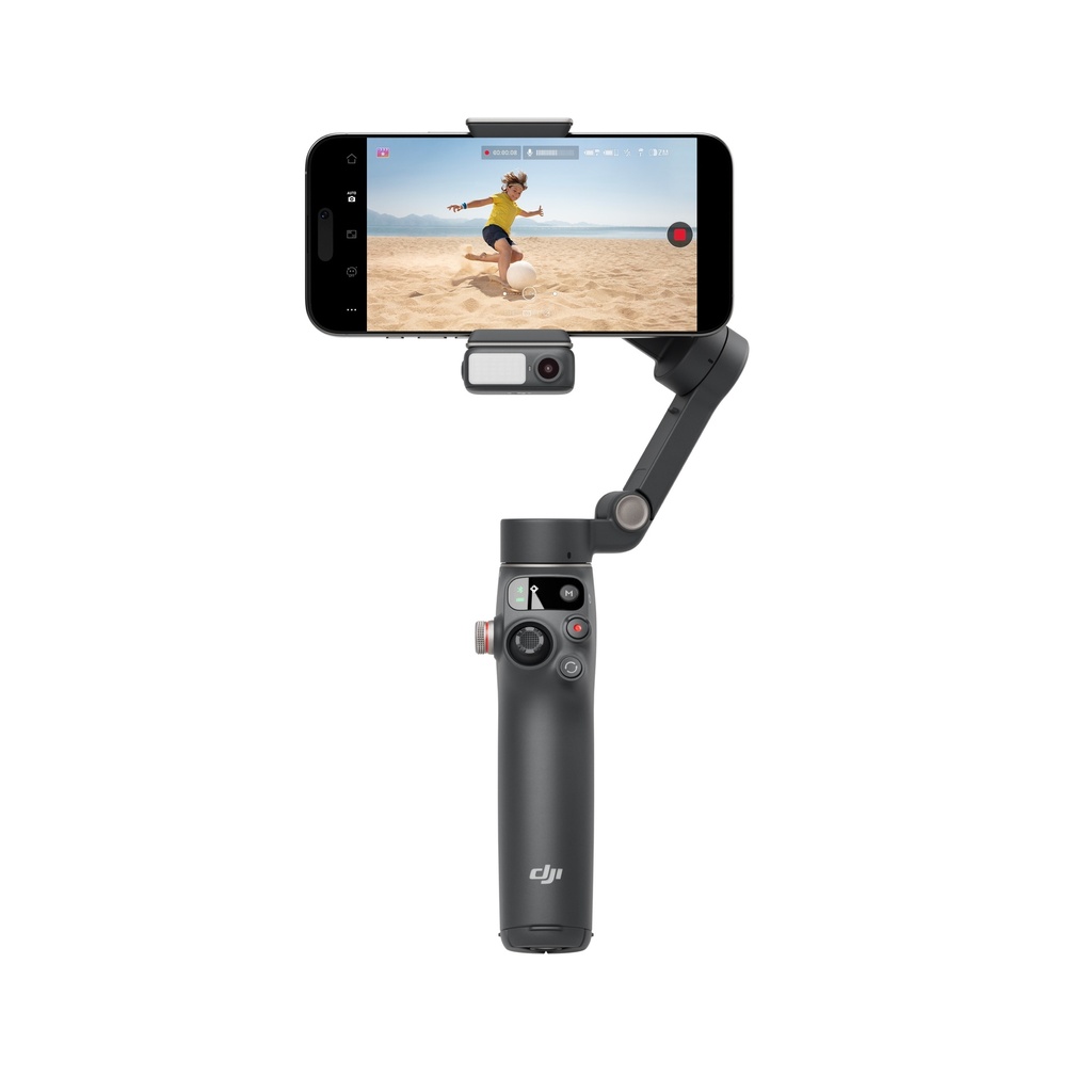DJI Osmo Mobile 7P - 3-Axis Smartphone Gimbal Stabilizer w/ ActiveTrack 7.0, Built-In Extendable Rod, Magnetic Phone Clip & AI Gesture Control for Pro Vlogs, Reels & Live Streaming