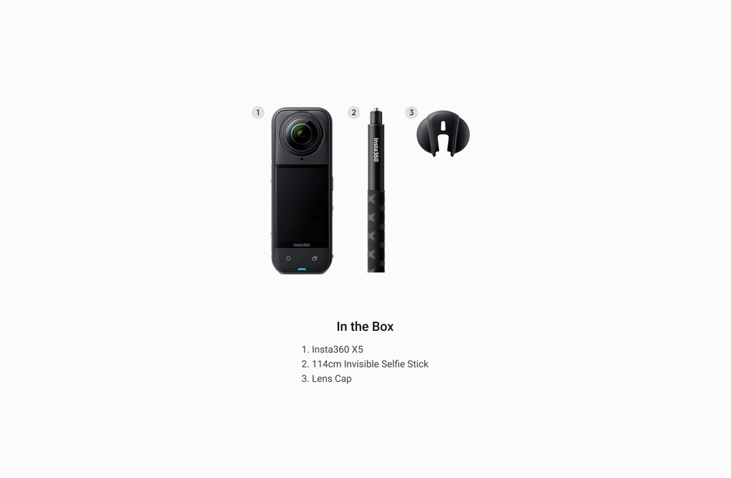 Insta360 X5: 8K 360° Action Camera | FlowState Stabilization | AI-Powered Editing & Modular Design