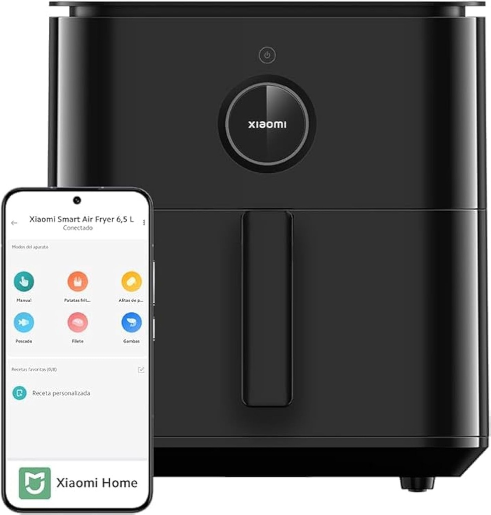 Xiaomi Smart Air Fryer 6.5L – Healthy Oil-Free Cooking, 360° Rapid Air Tech, APP Control, 50+ Recipes, 1500W