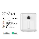 Xiaomi Smart Air Fryer 6.5L – Healthy Oil-Free Cooking, 360° Rapid Air Tech, APP Control, 50+ Recipes, 1500W