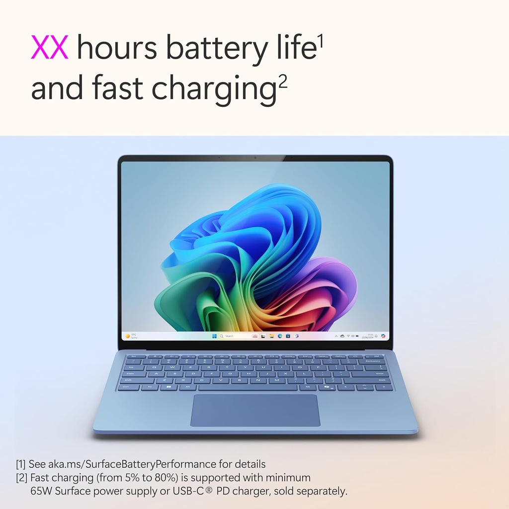Microsoft Surface Laptop 7 (13.8" Copilot+ PC) – Snapdragon X Elite | 16GB RAM | 512GB SSD | Windows 11 Home | English/Arabic Keyboard | Black – TRA Version