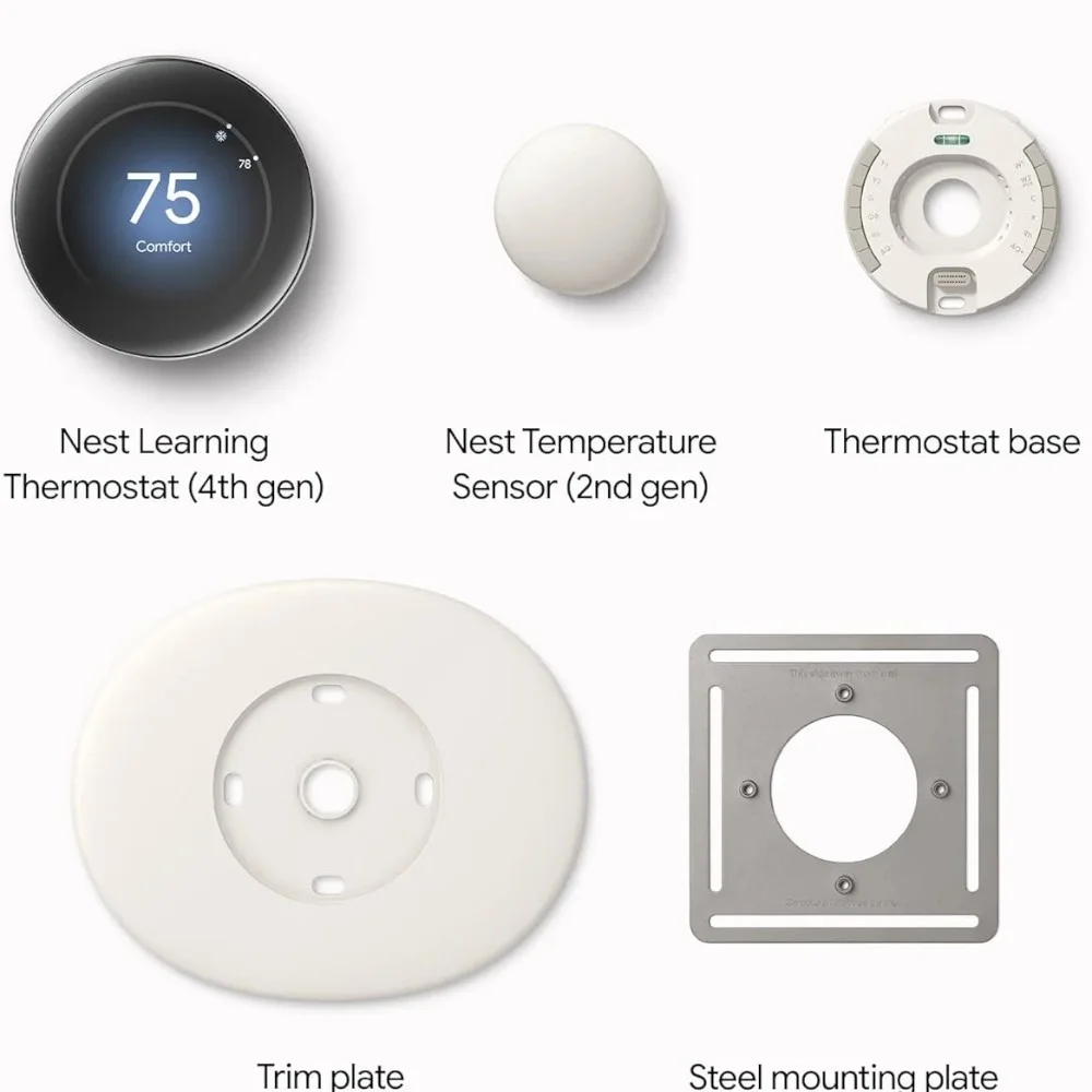 Google Nest Learning Thermostat & Temperature Sensor – Smart, Adaptive Comfort for Every Room