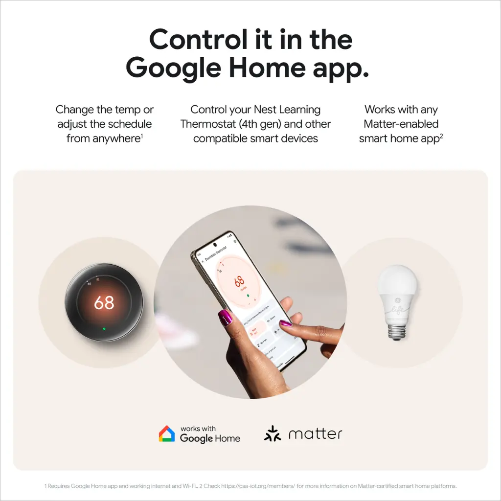 Google Nest Learning Thermostat & Temperature Sensor – Smart, Adaptive Comfort for Every Room