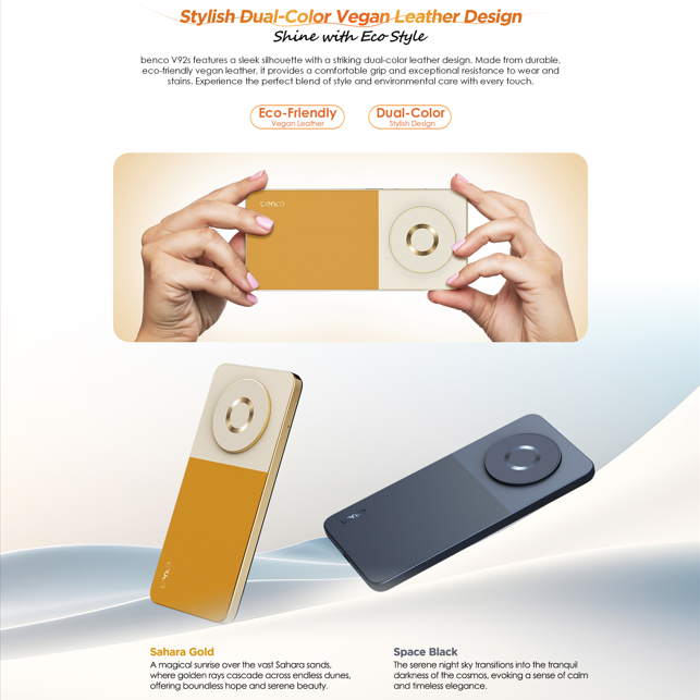 Benko V92S – Privacy-Focused Smartphone with Leather Design & Extended RAM