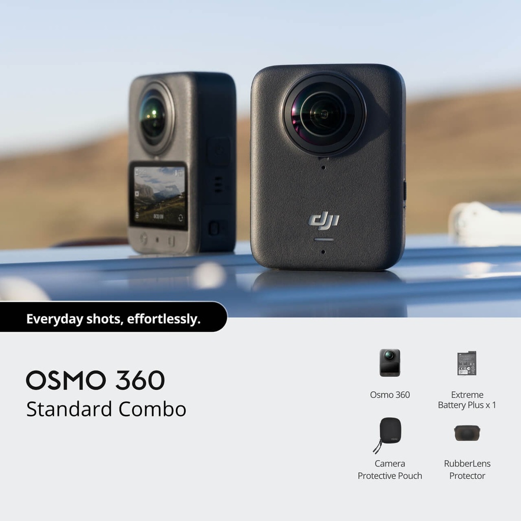 DJI Osmo 360: 4K 360-Degree Stabilized Gimbal Camera for Immersive Content 