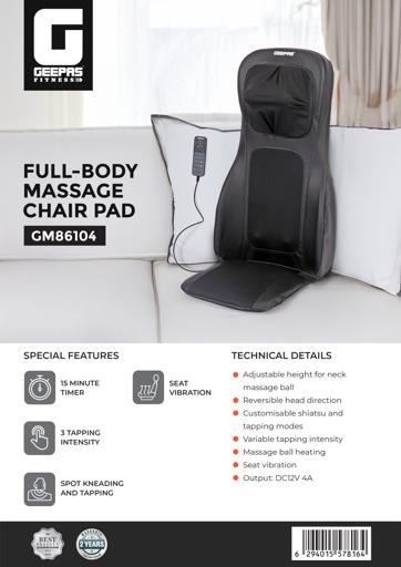 Geepas Full-body Massage Chair Pad 