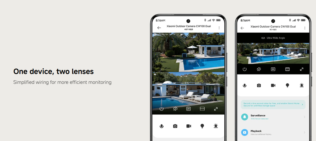 Xiaomi Outdoor Camera CW100 Dual 