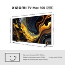 Xiaomi TV Max 100" (2025) - Ultra-large 4K QLED Smart TV with 144Hz Refresh Rate