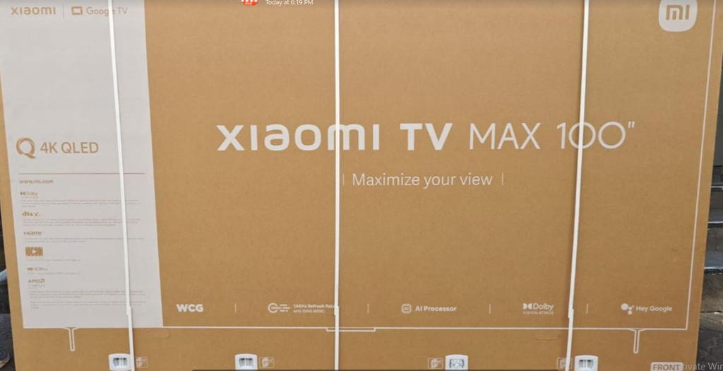Xiaomi TV Max 100" (2025) - Ultra-large 4K QLED Smart TV with 144Hz Refresh Rate