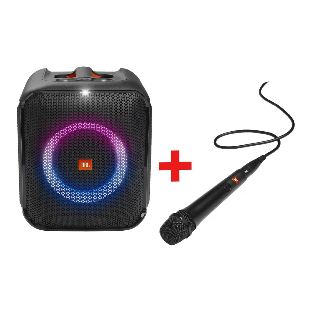 JBL PartyBox Encore Essential Bluetooth Portable Party Speaker Black with Mic