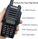 Baofeng UV-9R PLUS (1- 20 Set) 8W Radio Handheld Dual Band Portable Walkie Talkies With Earpiece