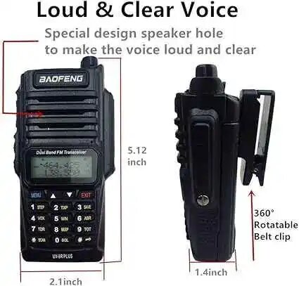 Baofeng UV-9R PLUS (1- 20 Set) 8W Radio Handheld Dual Band Portable Walkie Talkies With Earpiece