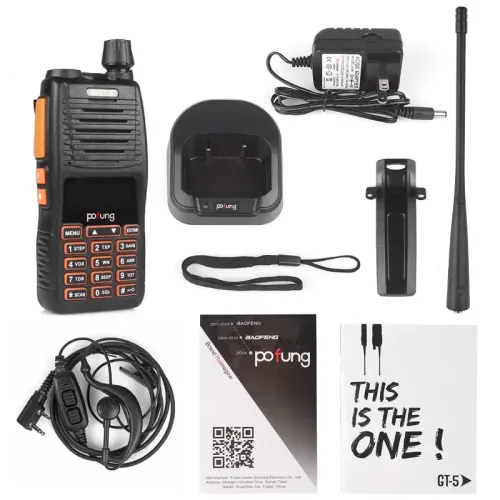 BAOFENG GT-5 (1 – 20 Set) 5W Dual Band Radio