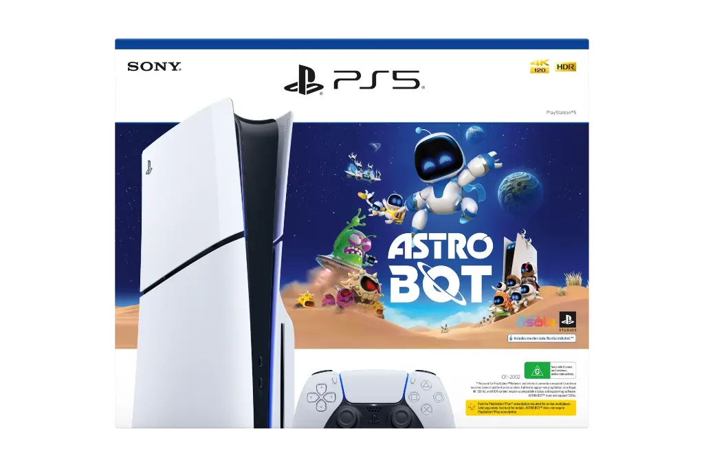 Sony PlayStation 5 (PS5) Console – Astro’s Playroom Bundle | 4K UHD Blu-Ray, DualSense Wireless Controller