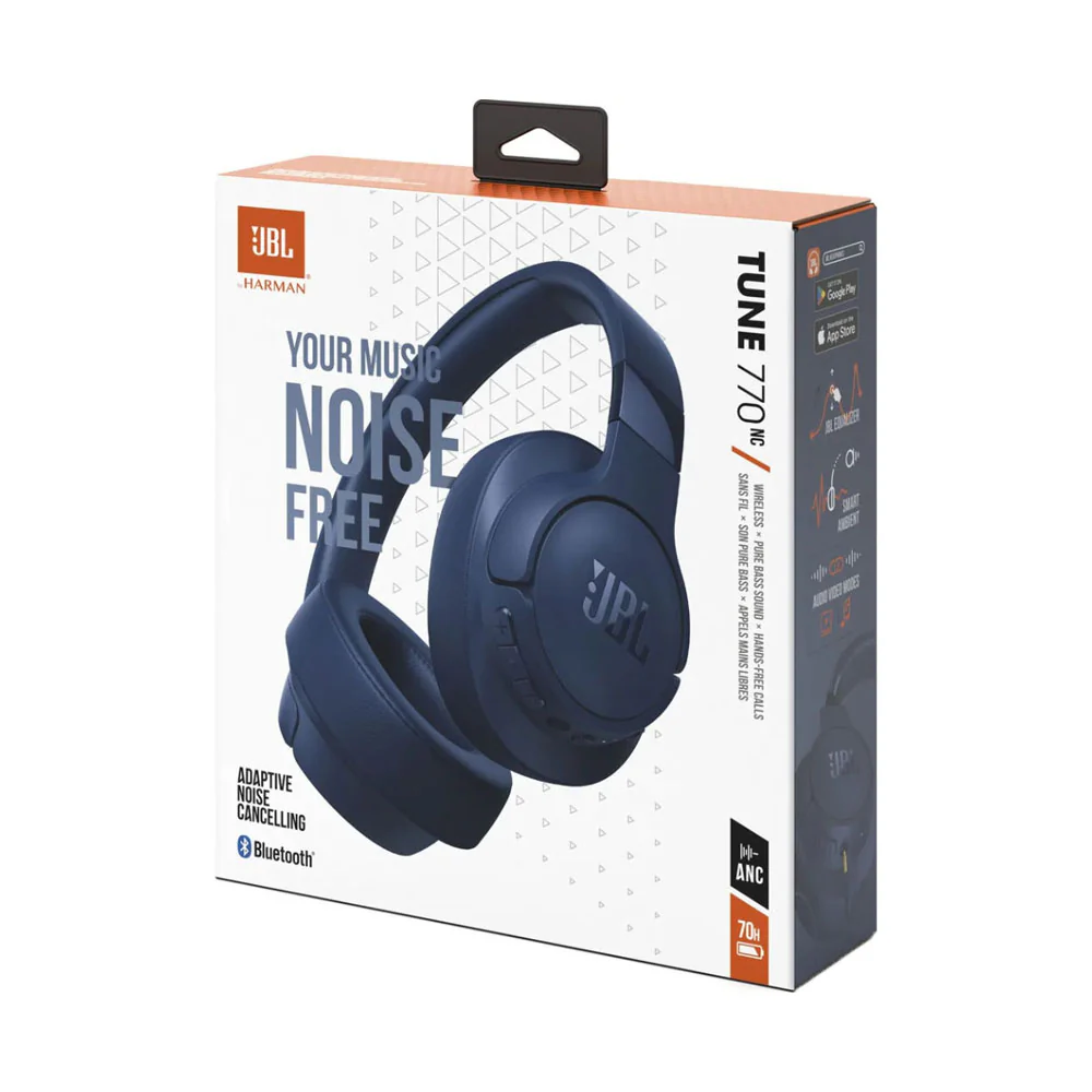 JBL Tune 770NC Wireless Over-Ear Headphones – Active Noise Cancelling, 50Hr Battery, Bluetooth