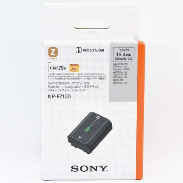 Sony NP-FZ100 Z-Series Battery (2280mAh) – Genuine OEM for α7 III, α7R III, α9, FX3, ZV-E1 & 70+ Sony Cameras