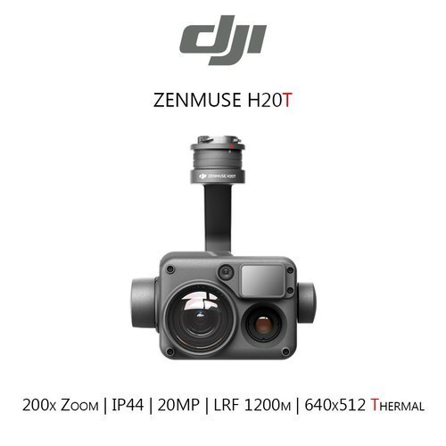 DJI Zenmuse H20T - Integrated Multi-Sensor Payload (Zoom + Thermal + Laser Rangefinder) for Industrial Drones