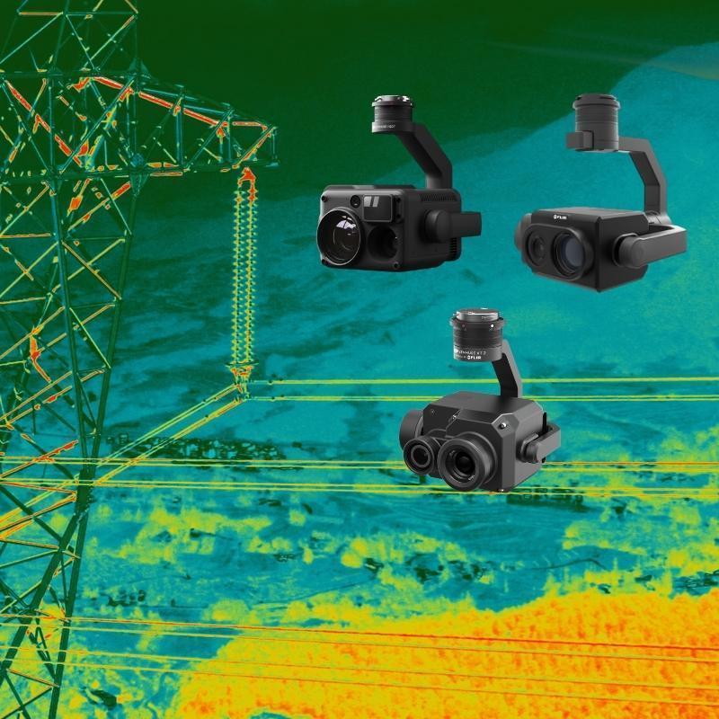 DJI Zenmuse H20T - Integrated Multi-Sensor Payload (Zoom + Thermal + Laser Rangefinder) for Industrial Drones