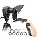Desview T3 Teleprompter with Remote Control Supports Wide Angle Lens for 11 inch Tablet/iPad/Phone/DSLR Cameras Recording
