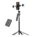 PLOKAMA A7 AI Face Tracking Tripod – Smart Gesture Control, 360° Rotating Selfie Stick & Adjustable Stand for iPhone & Android