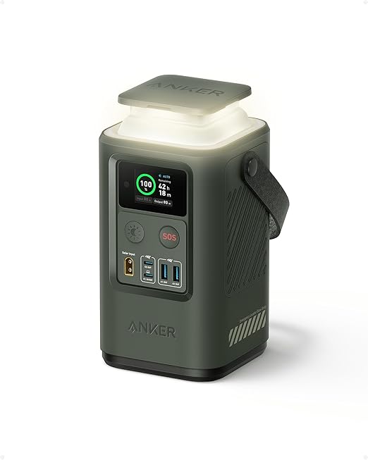 Anker 548 Power Bank (60,000mAh) | 60W Portable Charger w/ Display Screen, Extendable SOS Flashlight & Lighting - Emergency Power for Travel, Outdoors