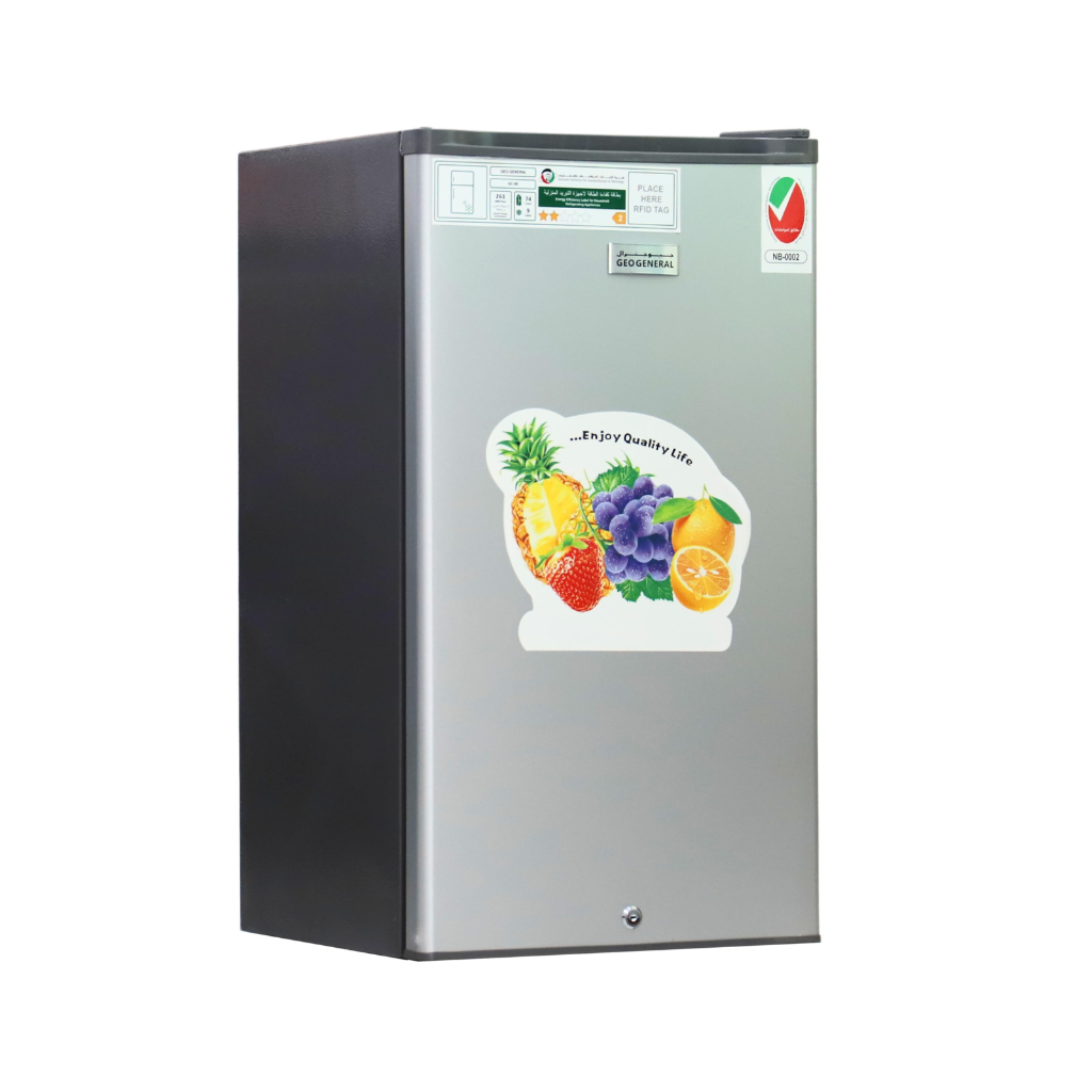 GEO GENERAL 90L Compact Refrigerator (Model GC-90) – 9L Freezer | Energy-Efficient | R600a Eco-Cooling | 220-240V