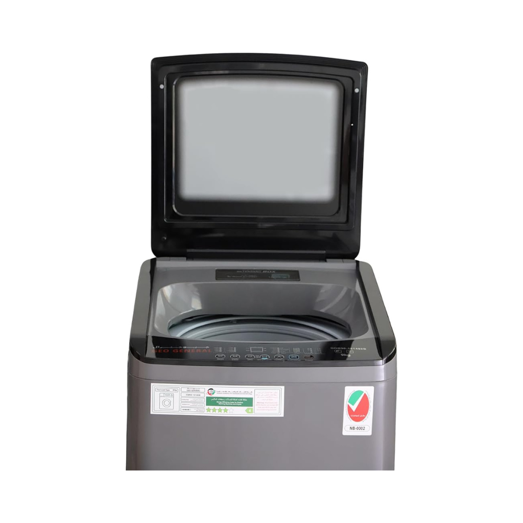 GEO GENERAL 9kg Fully Automatic Top Load Washing Machine (Model GQB90-161480B) with Child Lock, Air Dry & Preset Wash