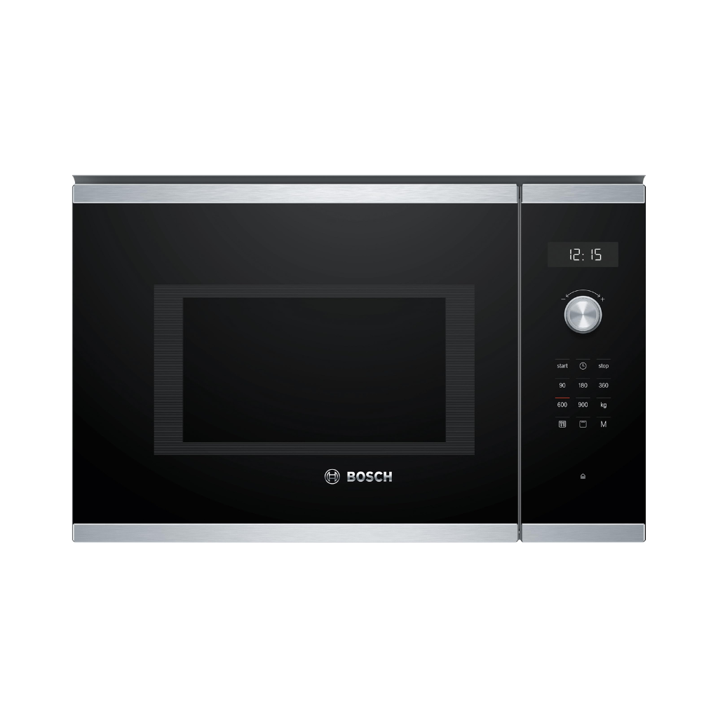 Bosch Serie | 6 Built-in Microwave Oven (BEL554MS0M) – 900W Microwave + 1200W Grill, 25L Stainless Steel, LED Display, Sensor Door, 5 Power Levels