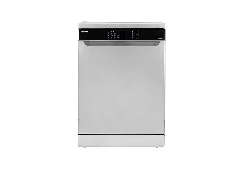 Geepas CDW1584SV Free Standing Dishwasher – 15 Place Settings | 8 Programs | Steam Wash & Child Lock