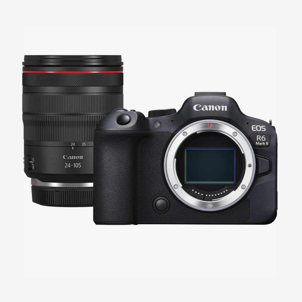 Canon EOS R6 Mark II with RF 24-105mm f/4L IS USM Lens Canon EOS R6 Mark II with RF 24-105mm f/4L IS USM Lens