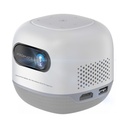 Promate CubeCast-2 White: Wireless HD 720P Mini Projector | 4K Input Support | Auto Keystone | Built-In Speaker | Portable DLP Projector