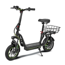 Geepas GeeBike 12" Electric Scooter GEST63090 | Foldable Commuter Scooter w/ Suspension, App Control, Brake Lights & Adjustable Speed